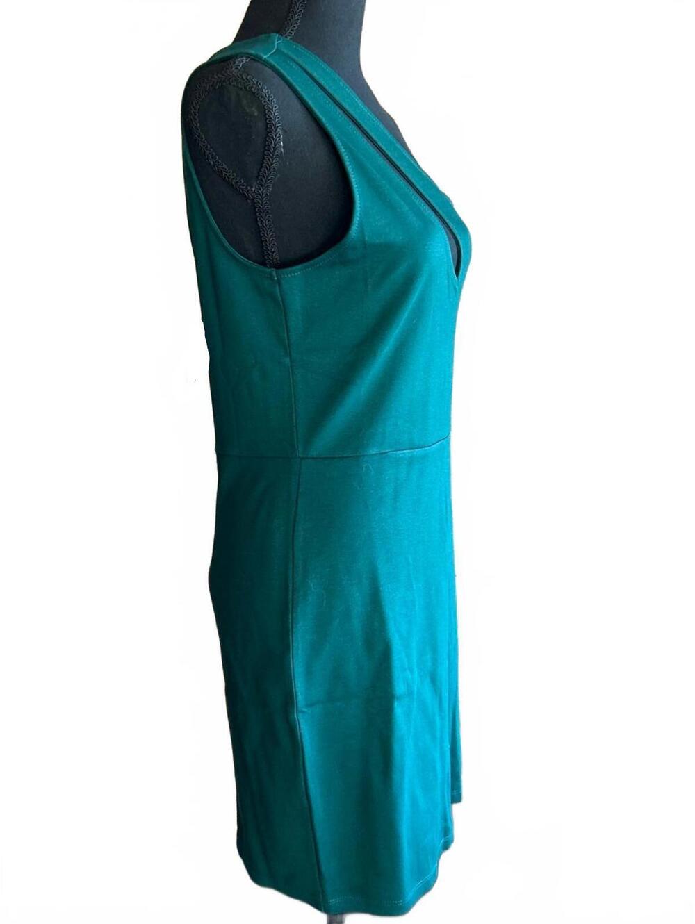 NWT Lulus Hunter Green One Shoulder Mini Dress Womens Large Cutout Bodycon - Picture 4 of 7